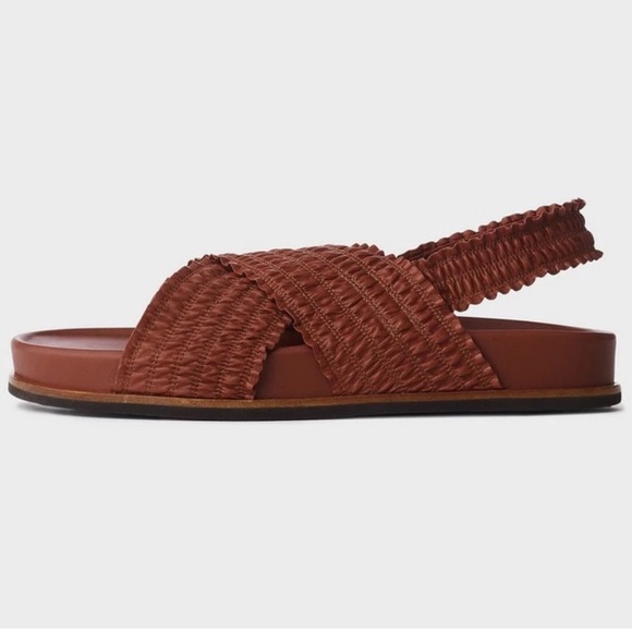 Rag and Bone Bailey Sandal Redwood Leather Strappy Slingback Sandal - Picture 1 of 9